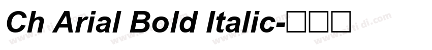 Ch Arial Bold Italic字体转换